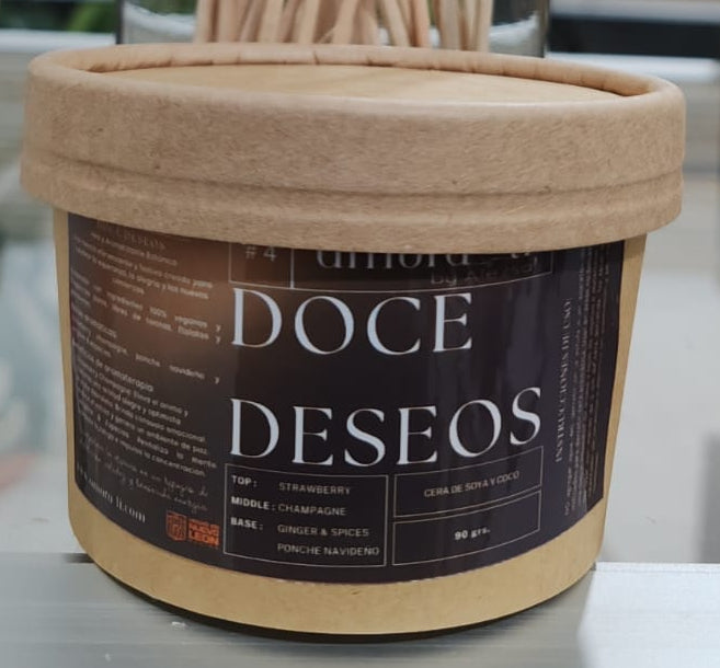 4-Doce Deseos Vela y Ceras para derretir