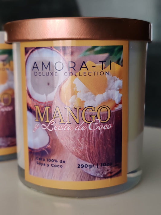 Vela Mango y Leche de Coco
