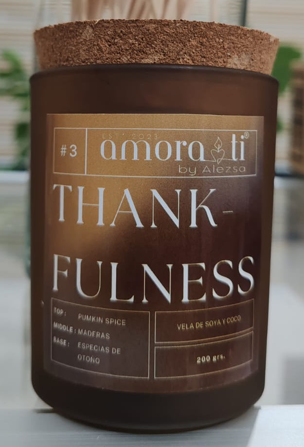 3-Thankfulness Vela y Ceras para derretir