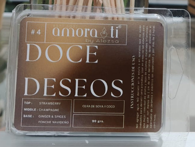 4-Doce Deseos Vela y Ceras para derretir