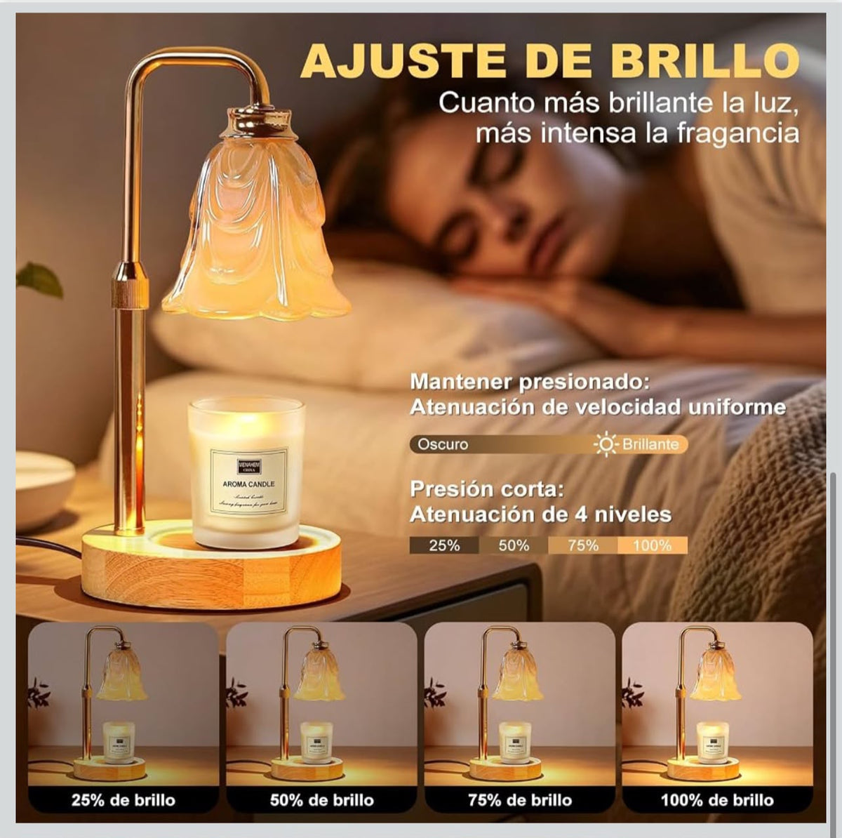 Lámpara Calentador para Velas