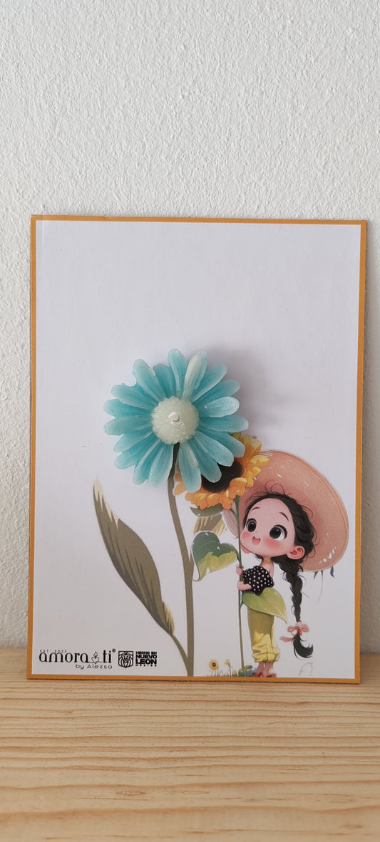 Tarjetitas Vela-Flor